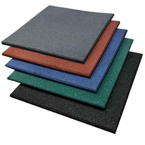 Gym rubber tiles flooring image